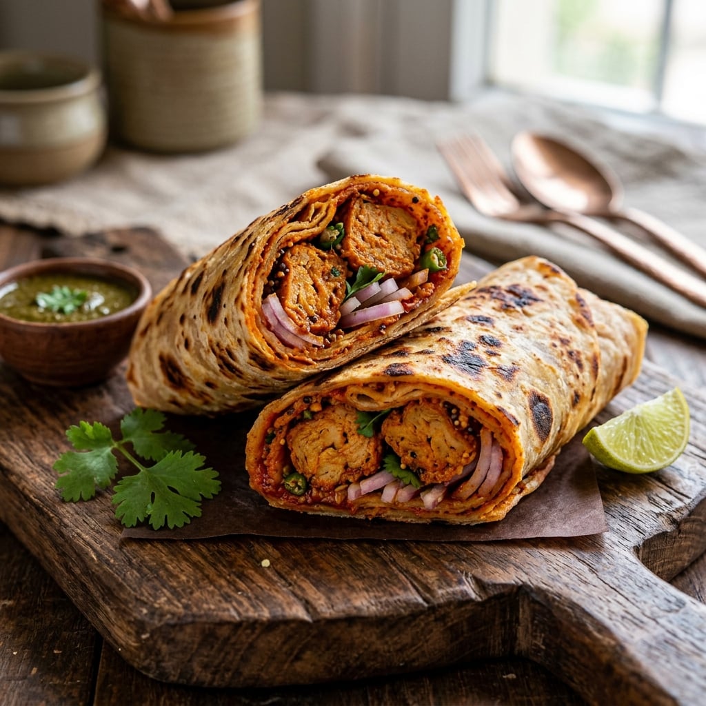 Achari Soya Roll